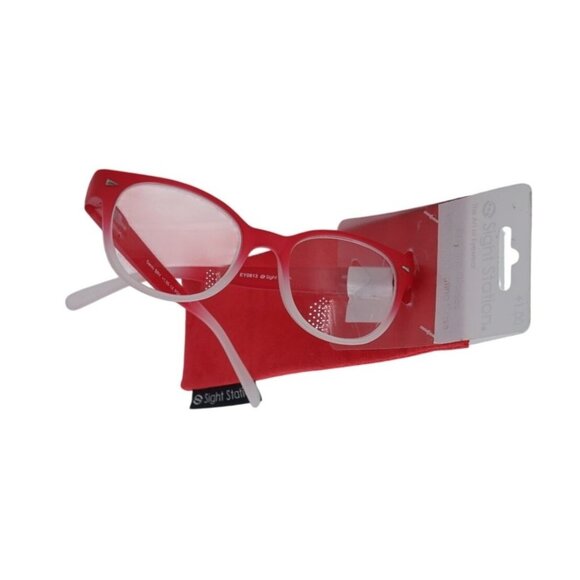 Sight Station EY0813  Red Reading Glasses +1.00 - Picture 1 of 3